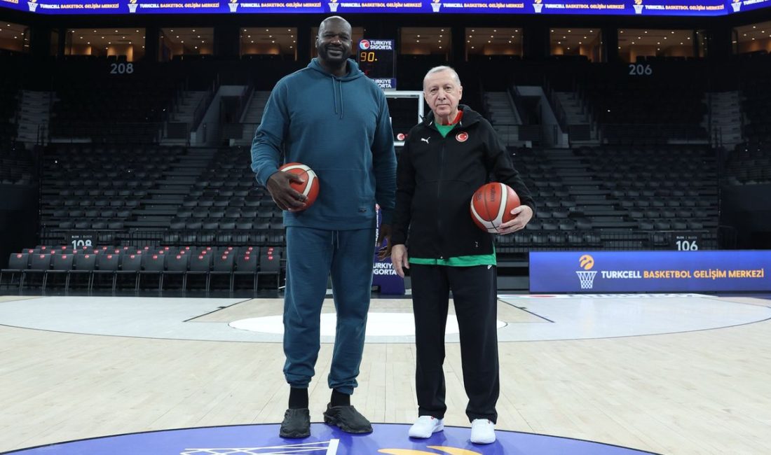 Cumhurbaşkanı Recep Tayyip Erdoğan, basketbolun efsane isimlerinden Shaquille O’Neal ile