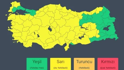 İçişleri Bakanlığı, 30 Ocak Cuma günü için kritik meteorolojik uyarılarda