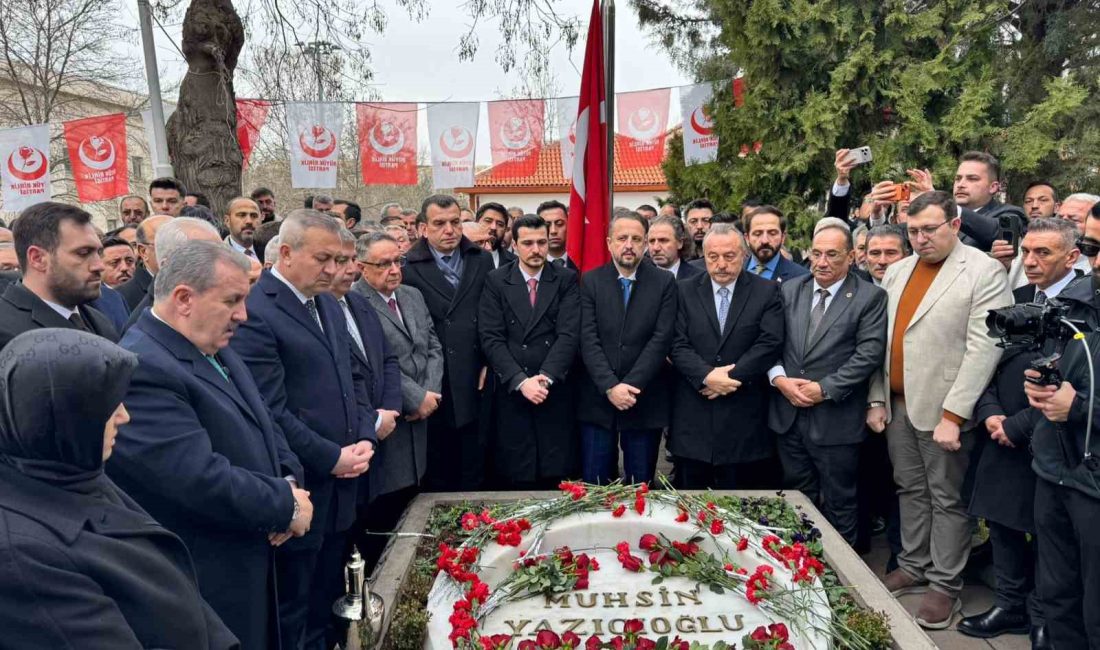 Anma programına BBP Genel Başkanı Mustafa Destici ve çok sayıda