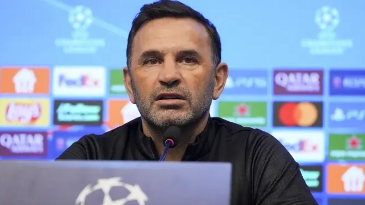 Galatasaray Teknik Direktörü Okan Buruk, Atletico Madrid maçı öncesi düzenlenen