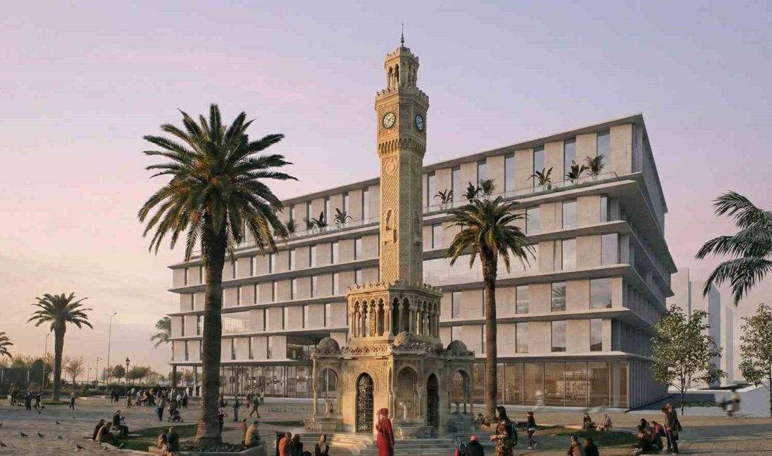 30 Ekim depreminde hasar görerek yıkılan İzmir Büyükşehir Belediyesi ana