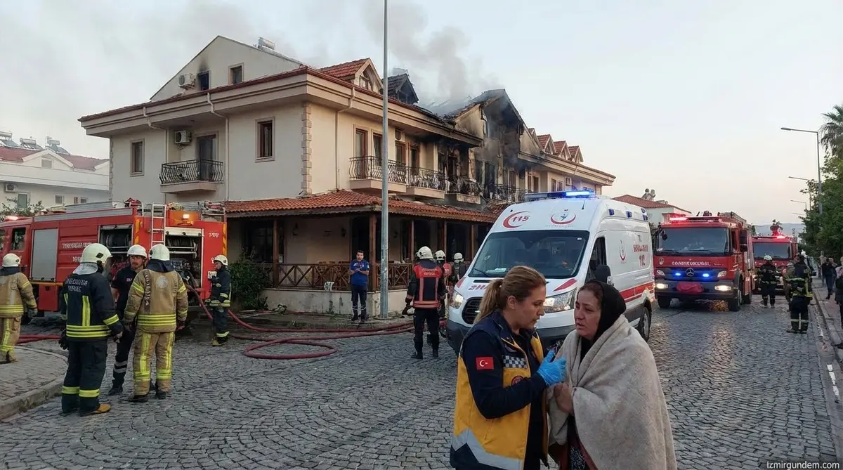 İzmir’in Seferihisar ilçesinde Sevgililer Günü tatili için otele giden çiftin