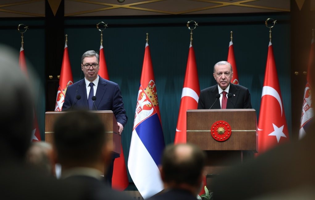 Cumhurbaşkanı Erdoğan, Sırbistan Cumhurbaşkanı Vucic ile Ankara’daki görüşmesinin ardından iki