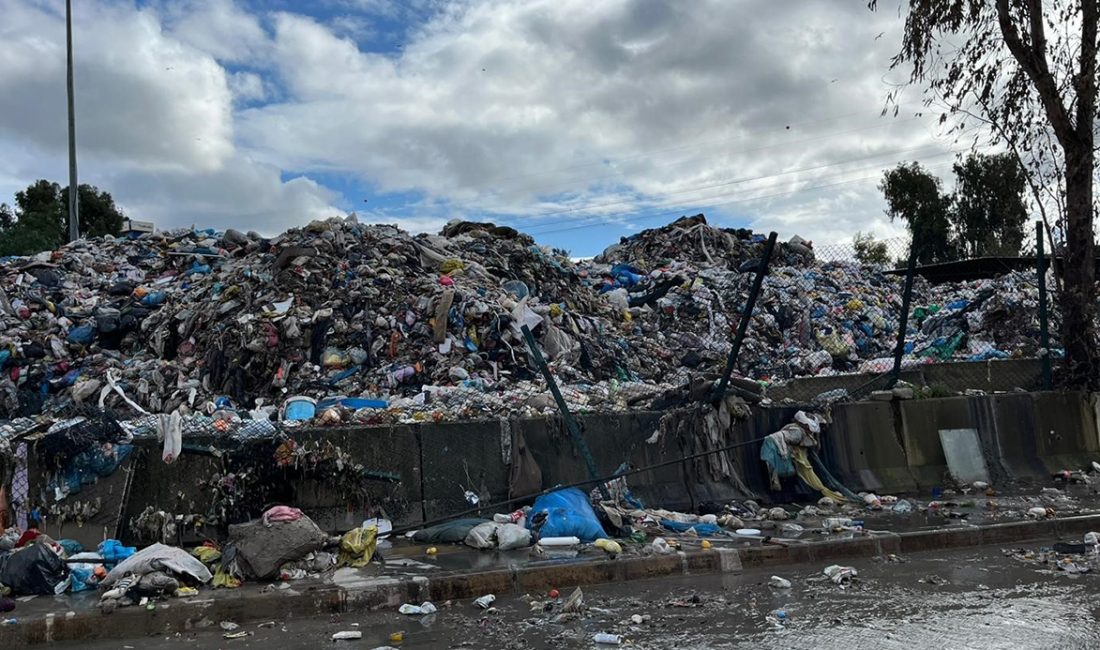Buca Belediyesi Temizlik İşleri şantiyesinde biriken atıklar ve hijyen sorunları
