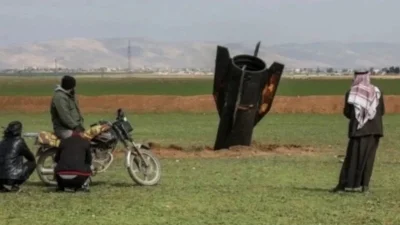 İran’dan ateşlendiği iddia edilen bir balistik mühimmatın NATO unsurlarınca havada