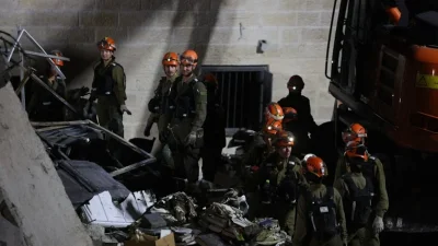 İran’ın misilleme saldırısında Batı Kudüs yakınlarındaki Beyt Şemeş’te bir bina